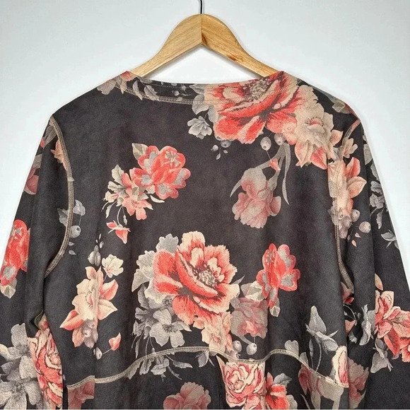 Solitaire x Anthropologie NEW!! Monarc Rose Open Front Duster Kimono Size XL - Picture 9 of 12